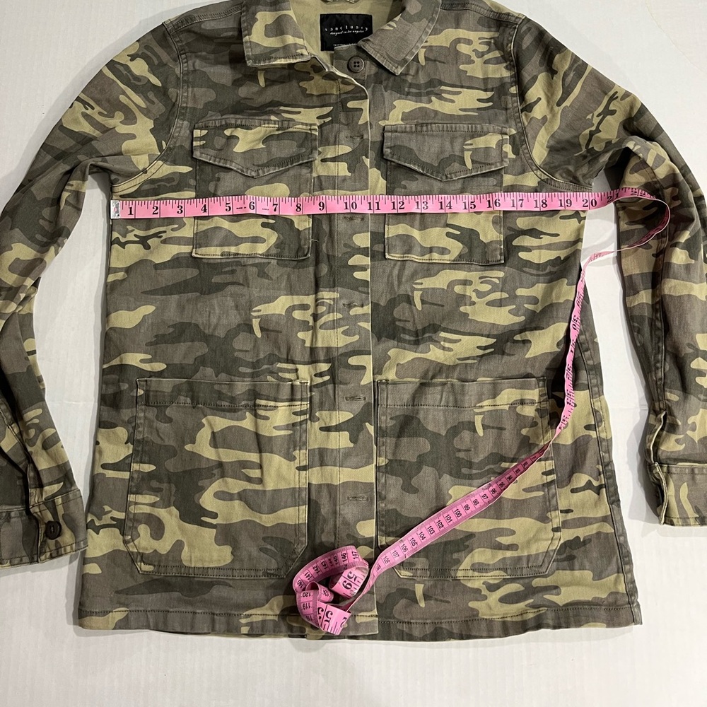 SANCTUARY GREEN CAMO BUTTON JACKET (a406) - Picture 5 of 12